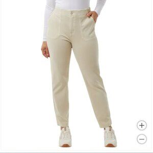 32 Degrees Womens Knit Stretch Elastic Waist Twill Pant